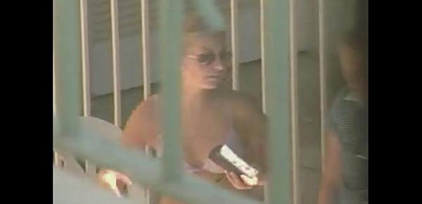  Teen Tatiana Caught in Public in Underwear on Hidden Camera